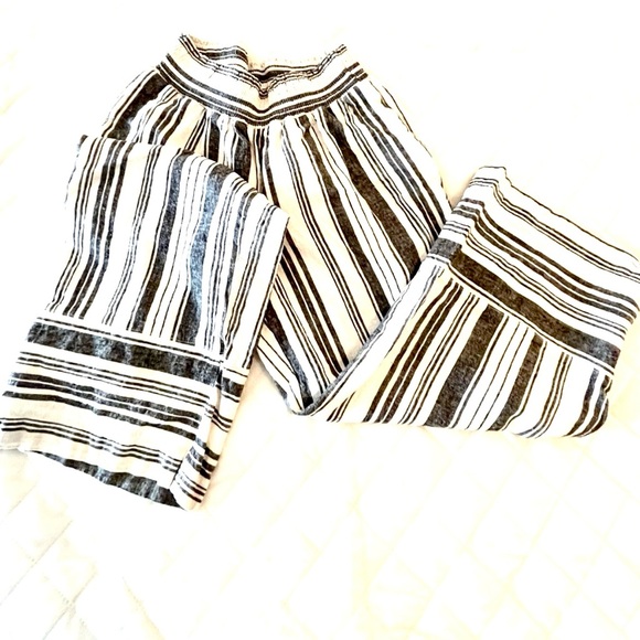 Counterparts Linen Wide Leg Capris Pants - Picture 4 of 8